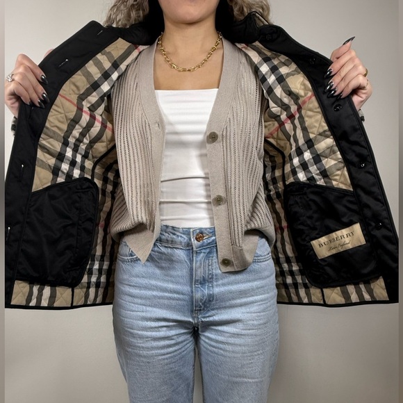 BURBERRY BLACK LADIES BUTTONUP JACKET - Picture 8 of 17